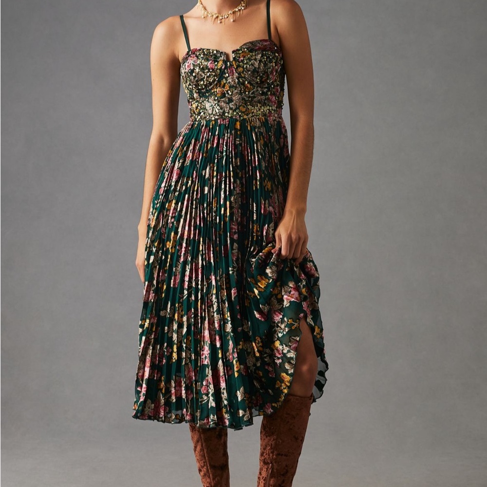 Anthropolgie Verb byPallavi Singhee Smocket Corset Dress NWOT